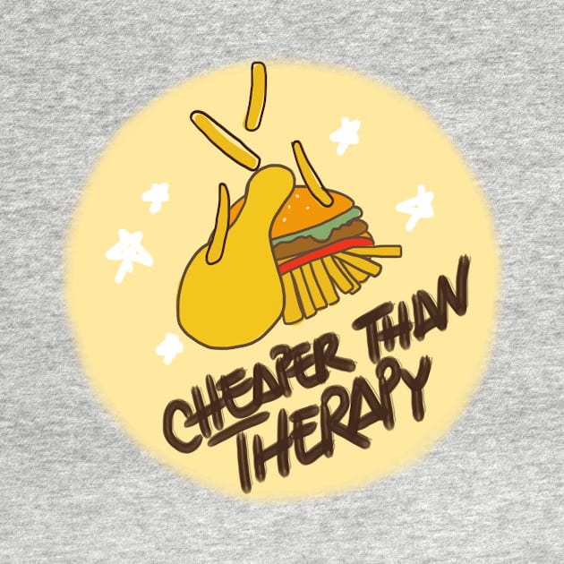 Cheaper than therapy - "junk"food by Merch(ing) Shitpost